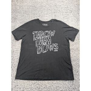 Combat Corner CRNR Shirt Men Extra Large Black Throw Them Bows Wrestling Tee